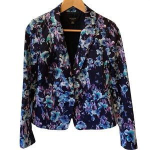 Ann Taylor Navy Floral Blazer | Sz 2 🌸